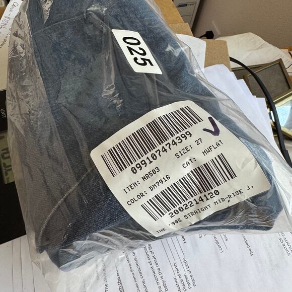 Madewell The 90s Straight Mid-Rise Jeans WMNS 27 Blue NR503 Osada Wash Snug Fit - Picture 10 of 10